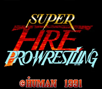 Super Fire Pro Wrestling (Japan) screen shot title